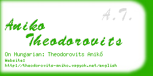 aniko theodorovits business card